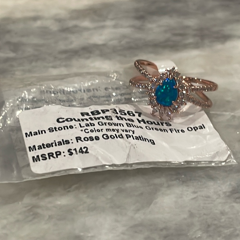 Rose gold plated ring